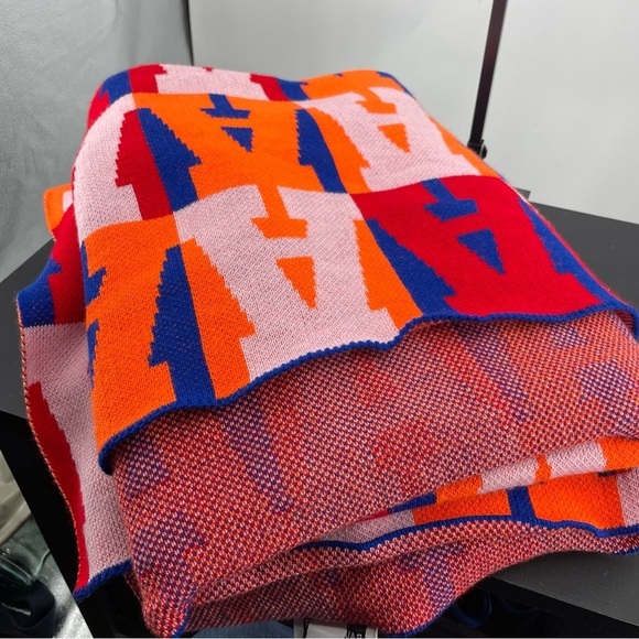 Baublebar Custom “A” ON REPEAT BLANKET multicolor red pink orange blue ￼ - Picture 2 of 4